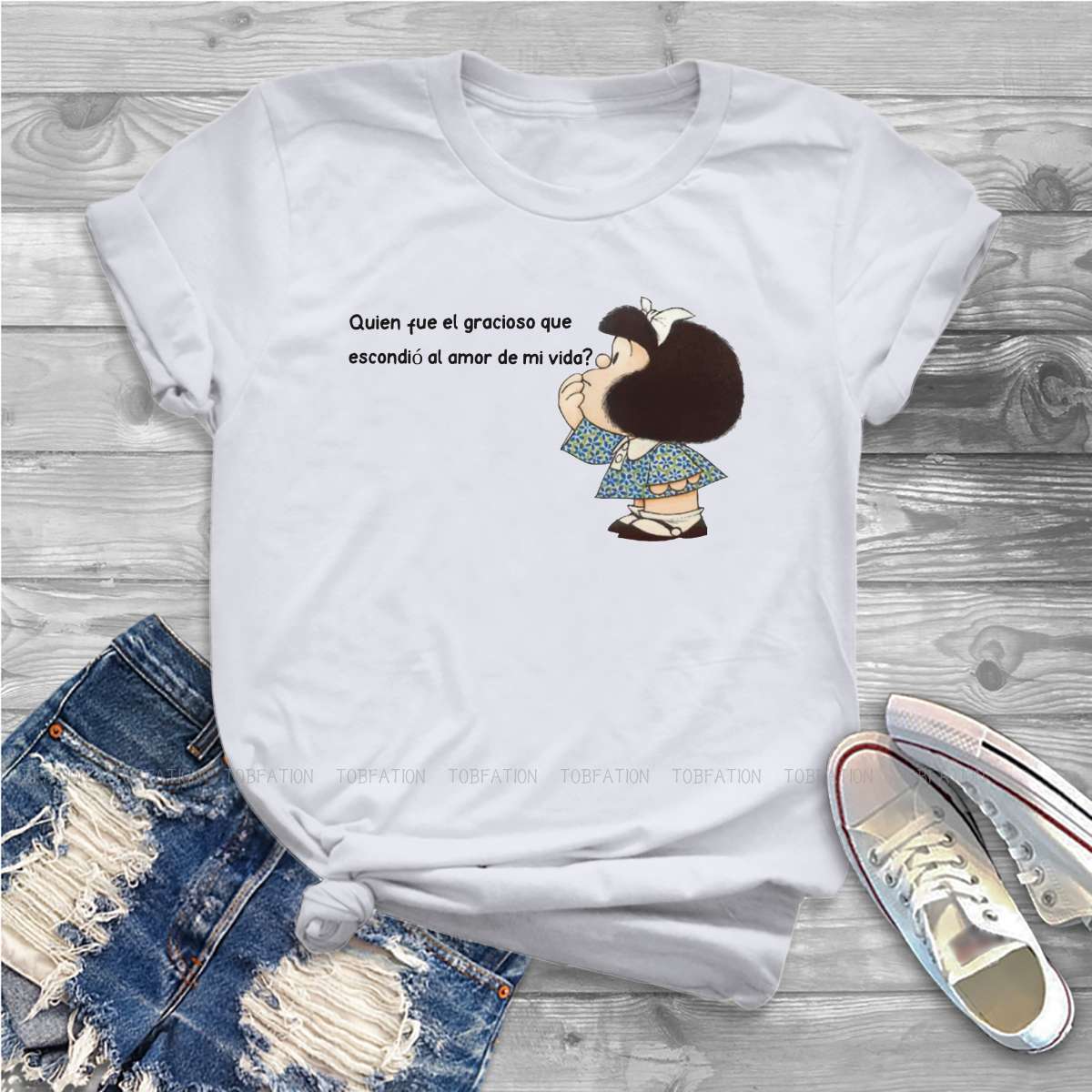 Summer Clothing Words - Woorden Essentiële Vrouwelijke Kleding Mafalda Quino