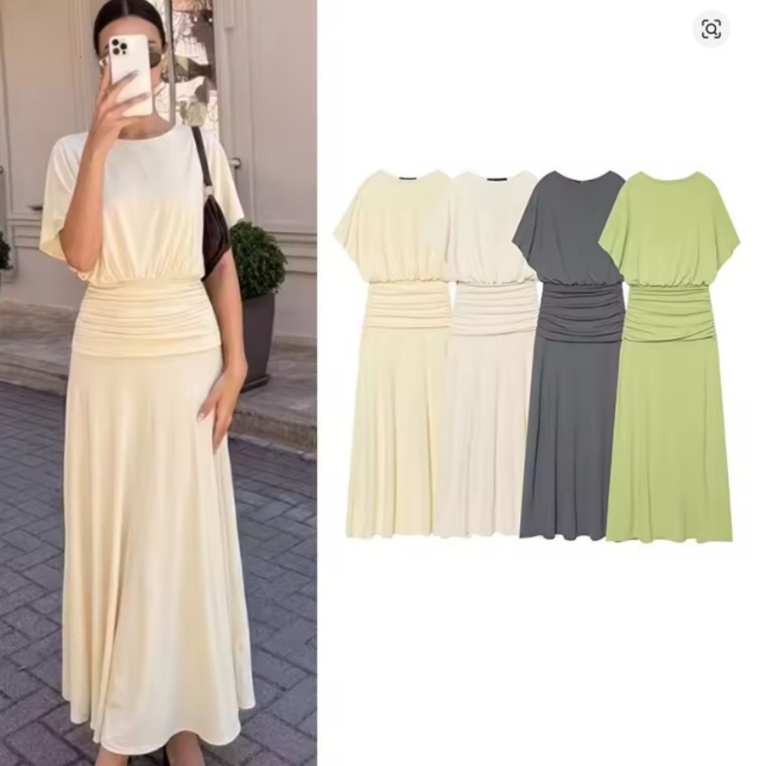 Summer Clothing H&M - Damesjurk 2026 Zomer Nieuw High-End Gedrapeerde