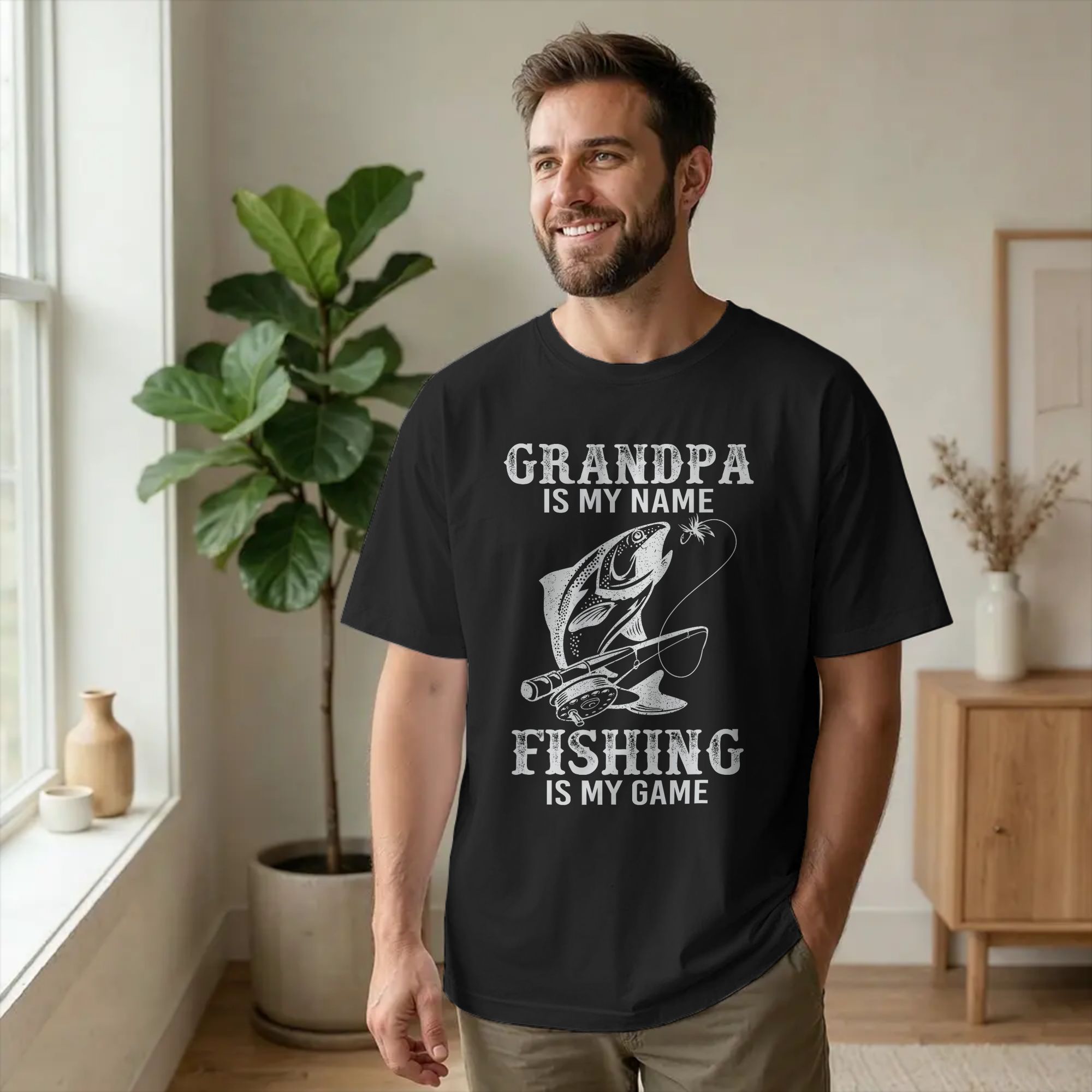 Summer Clothing Name Ideas - Casual Opa is mijn naam Vissen