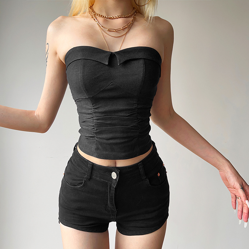 Summer Clothing Words - 2025 Zomer Nieuwe Dameskleding Effen Kleur