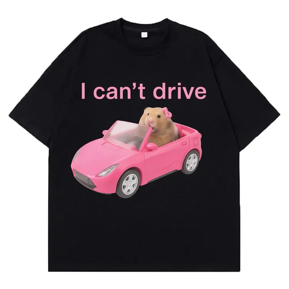 Summer Clothing Drive - Ik kan grappig hamster-meme T-shirt rijden,