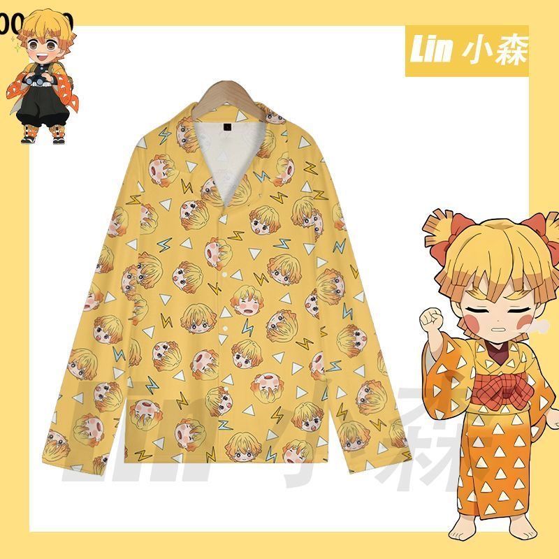 Summer Away Clothing - Zomer Leuke Demon Slayer Zenitsu Pyjama