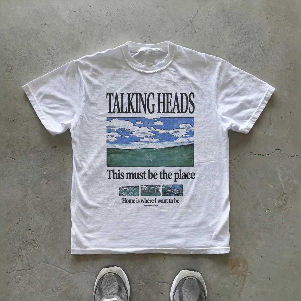 Summer Clothing Places - Talking Heads Grafisch T-shirt This Must
