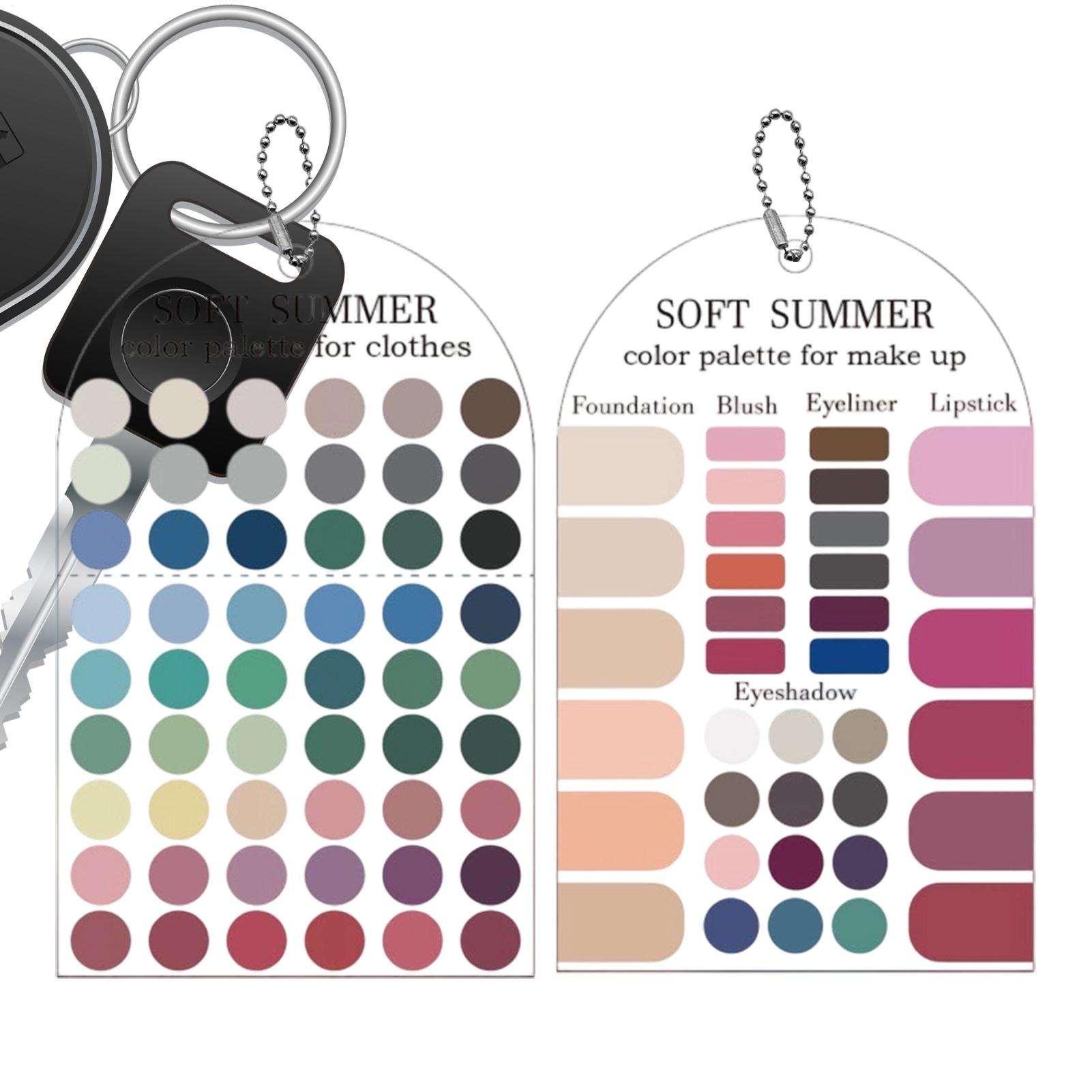 Summer Clothing Palette - 2 stuks acryl seizoenspalet zacht zomerkleurenpalet