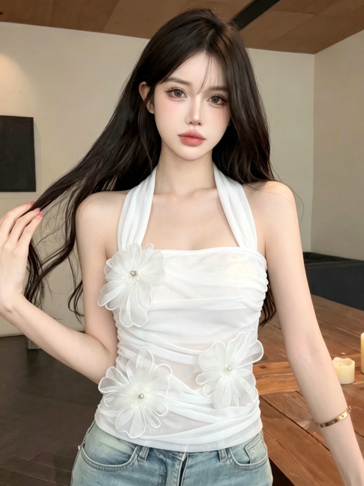 Summer Clothing Work - Koreaanse stijl zwaar bewerkte 3D bloemblaadjes