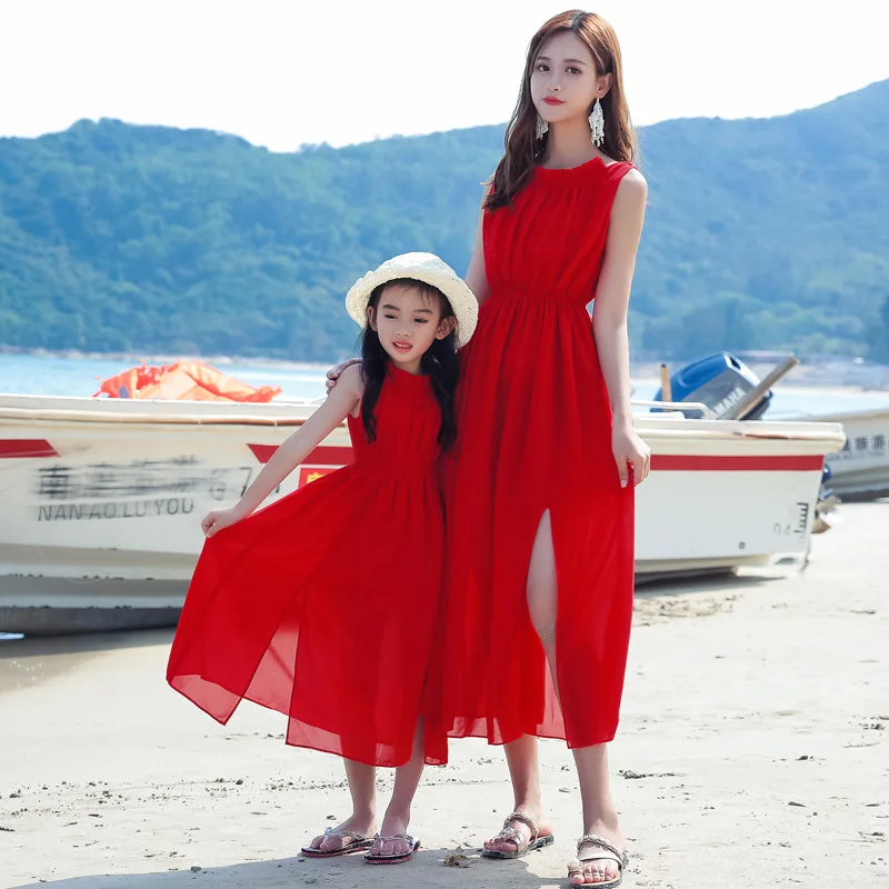 Moeder en meisje baby vakantie - Summer Clothing Looks recensie en prijs