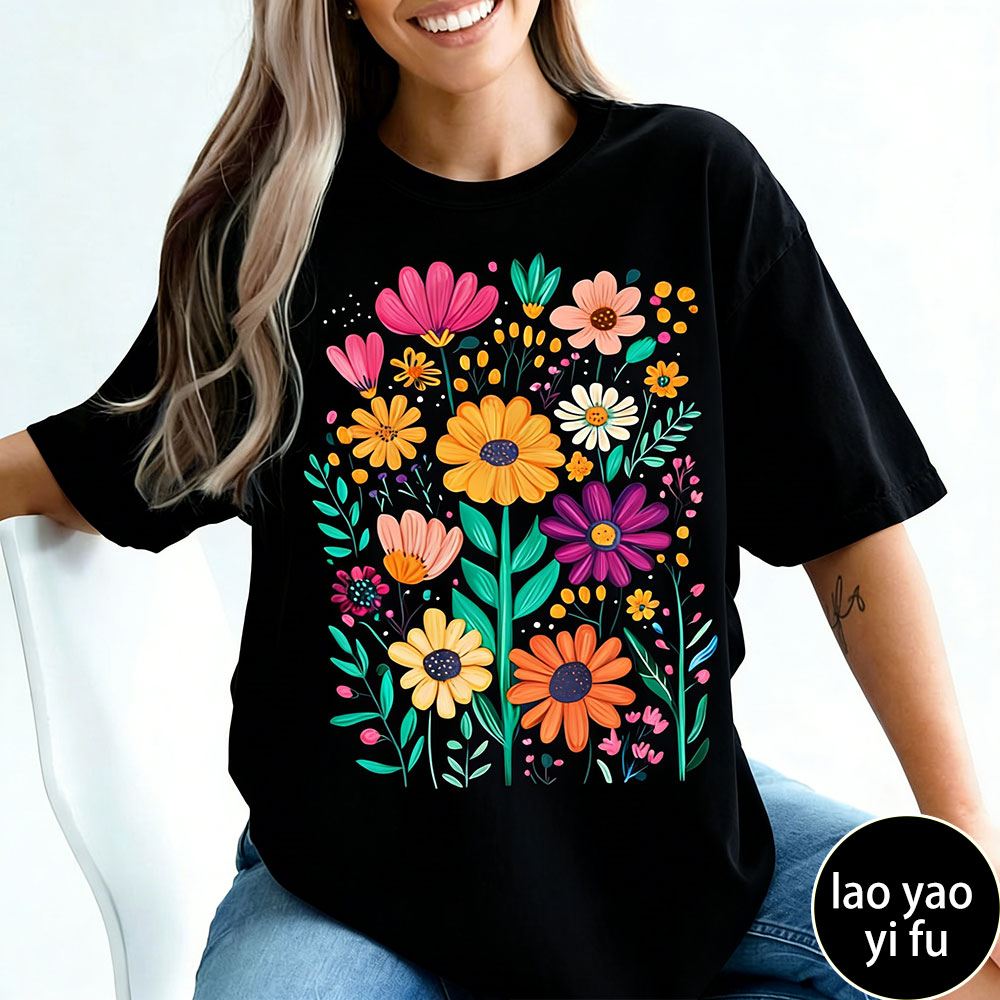 Boho Zomer Bloemen Dames T-shi - Summer Clothing Vibes recensie en prijs