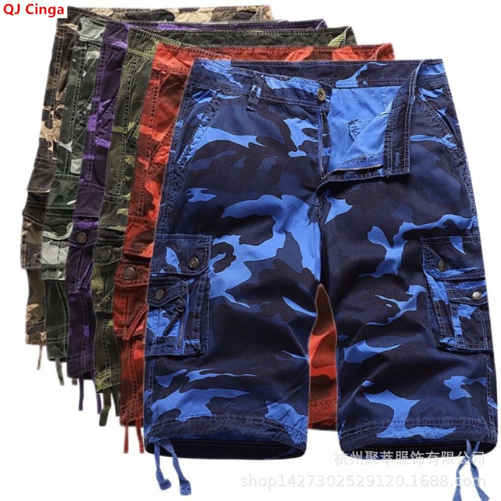 Blauwe camouflage werkshorts v - Summer Clothing Work recensie en prijs