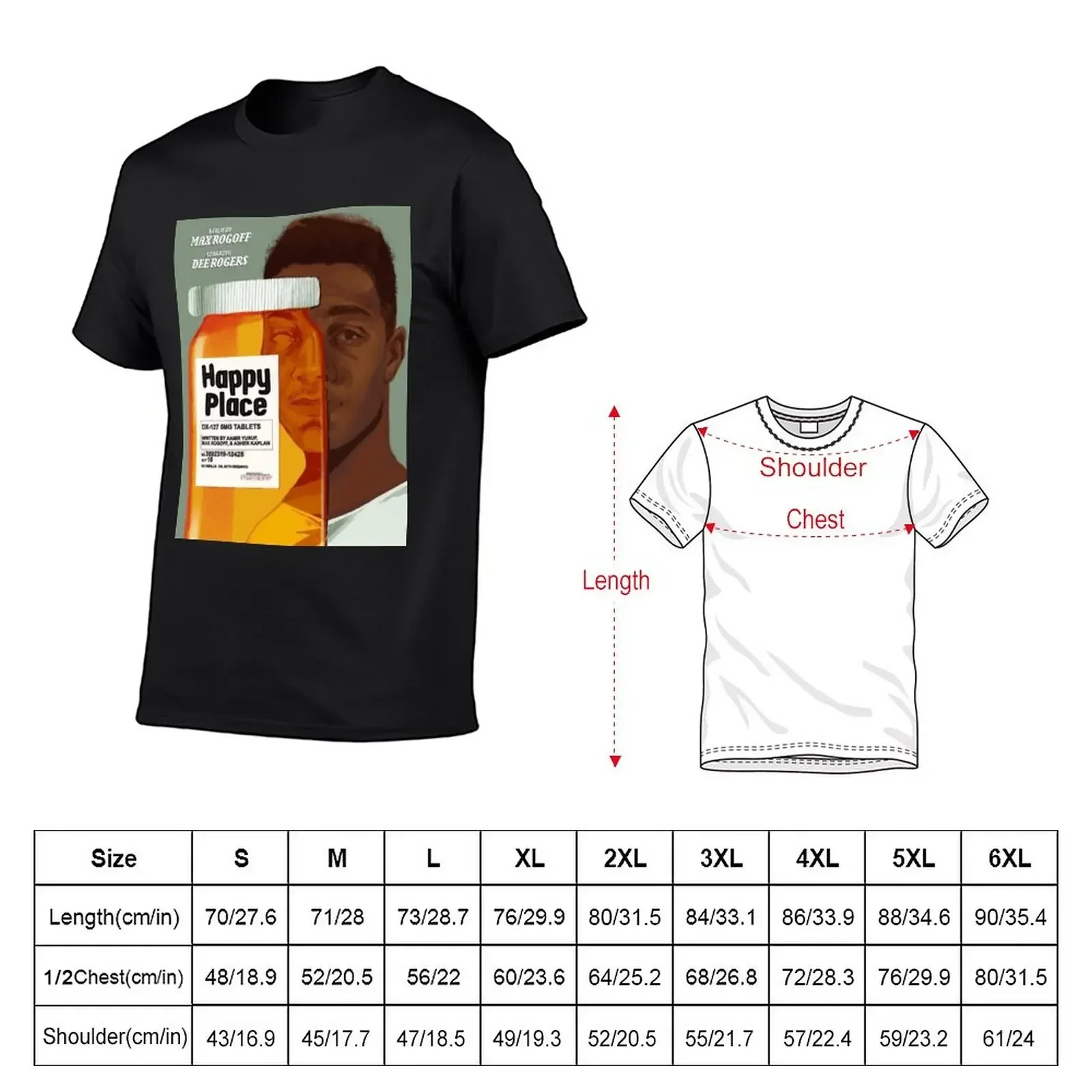 Happy Place T-shirt vintage sn - Summer Clothing Places recensie en prijs