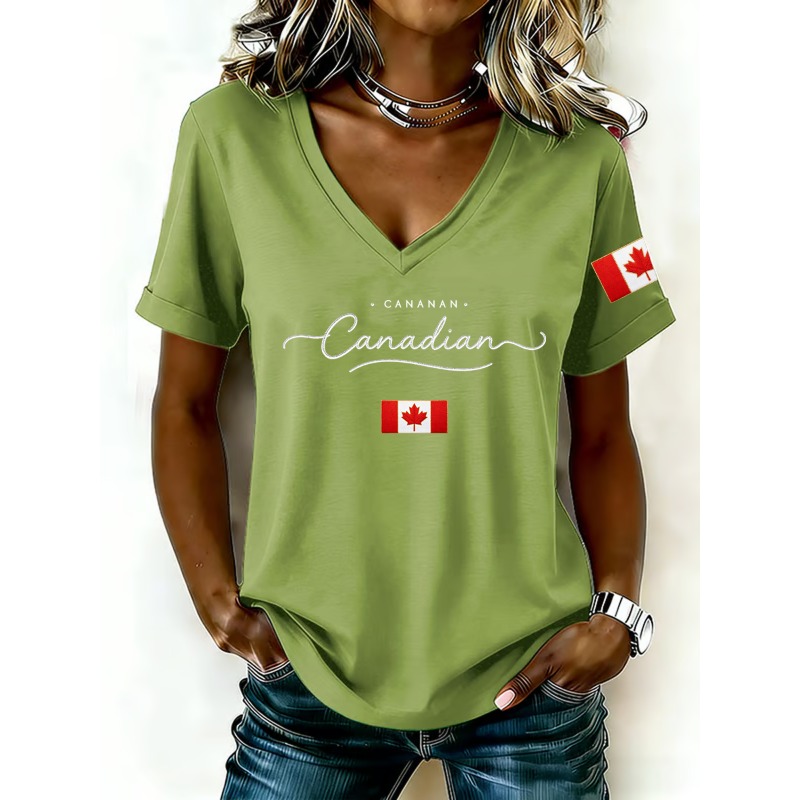 Canada Nationale Vlag Print Da - Summer Clothing Women Canada recensie en prijs