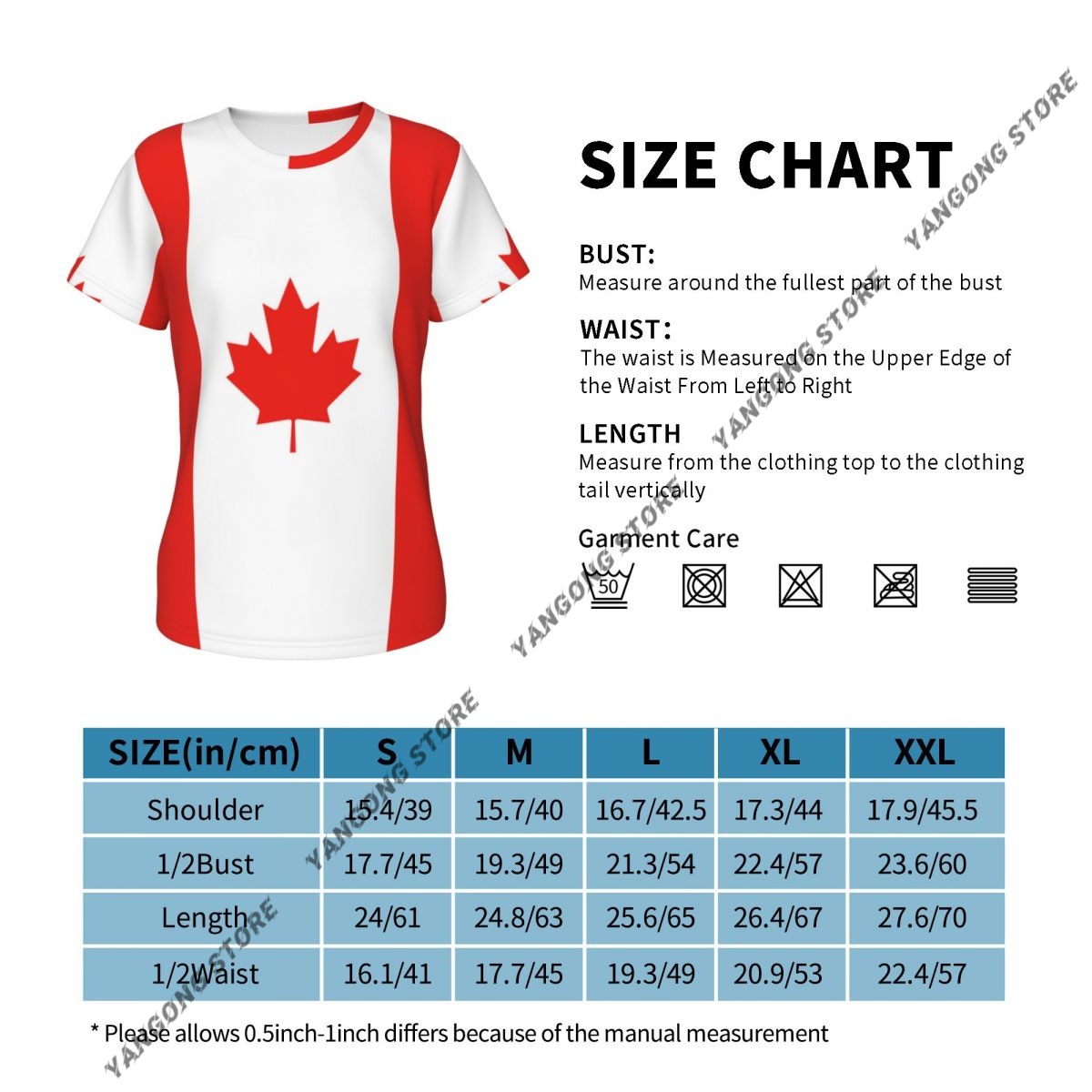 Dames T-shirt Canada Canadese  - Summer Clothing Women Canada recensie en prijs