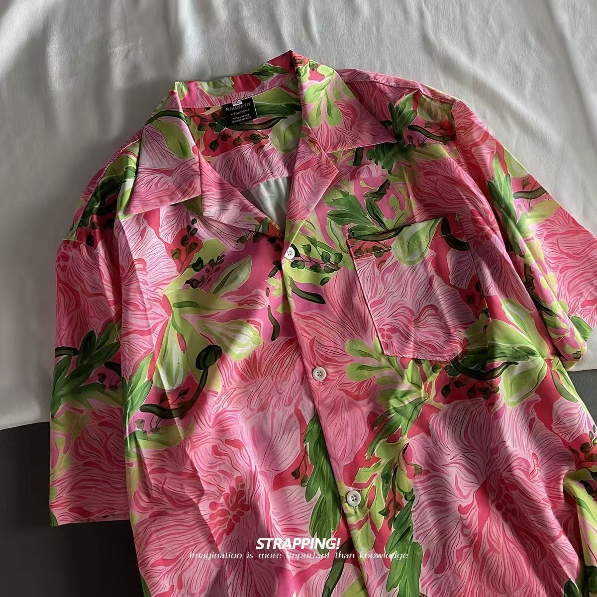 Roze Graffiti Bloemen Cubaanse - Summer Clothing H&M recensie en prijs