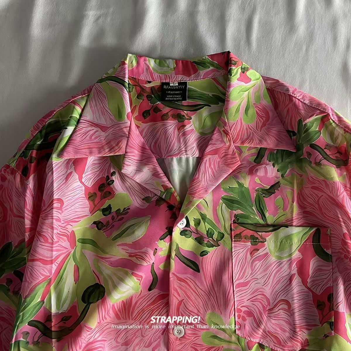 Roze Graffiti Bloemen Cubaanse - Summer Clothing H&M recensie en prijs