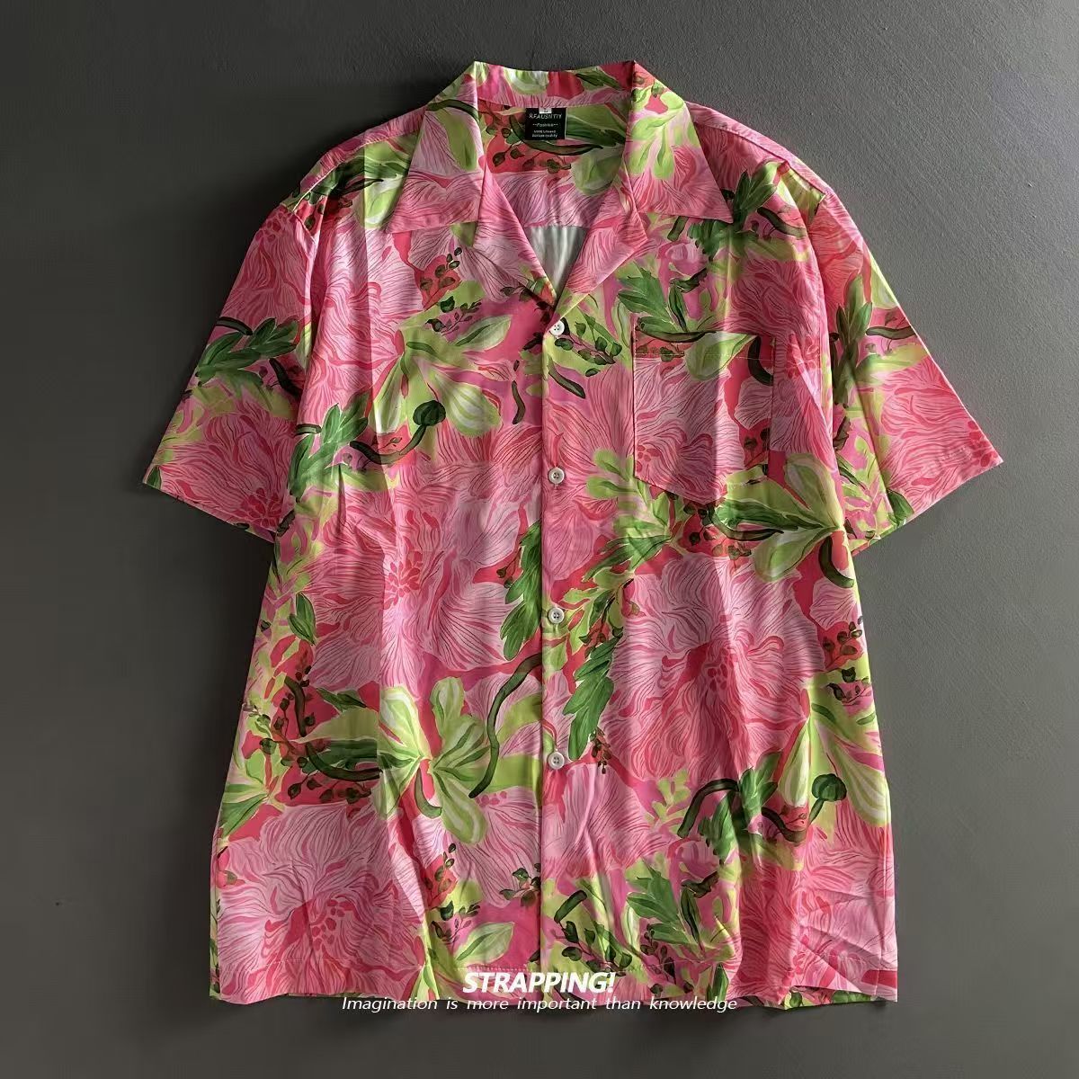 Roze Graffiti Bloemen Cubaanse - Summer Clothing H&M recensie en prijs
