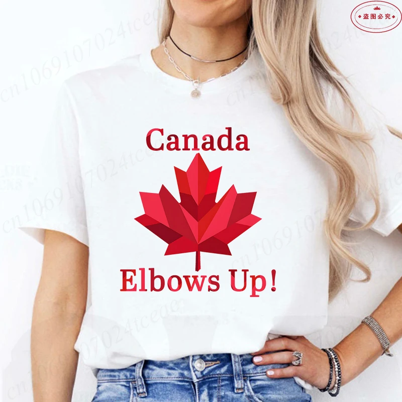 Elbows Up Canada Vrouwen T-shi - Summer Clothing Women Canada recensie en prijs