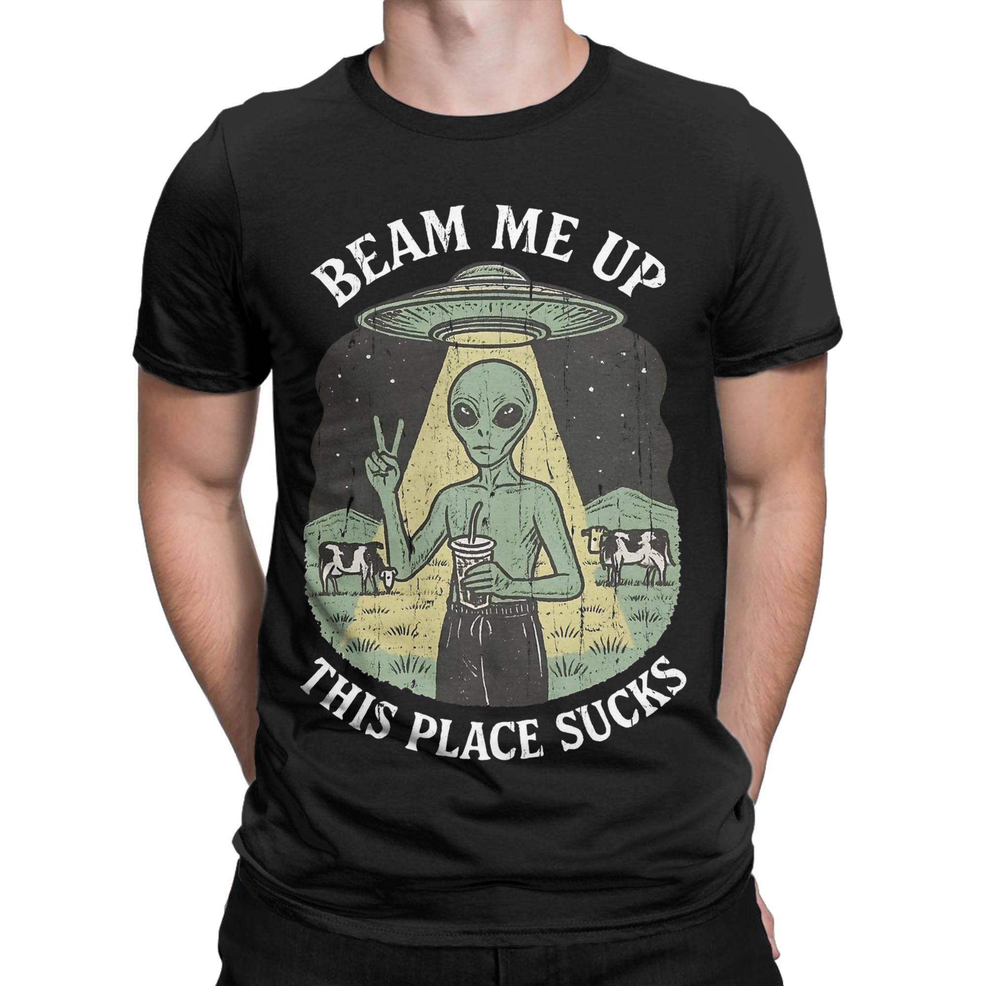 Grappige Beam Me Up Deze Plaat - Summer Clothing Places recensie en prijs