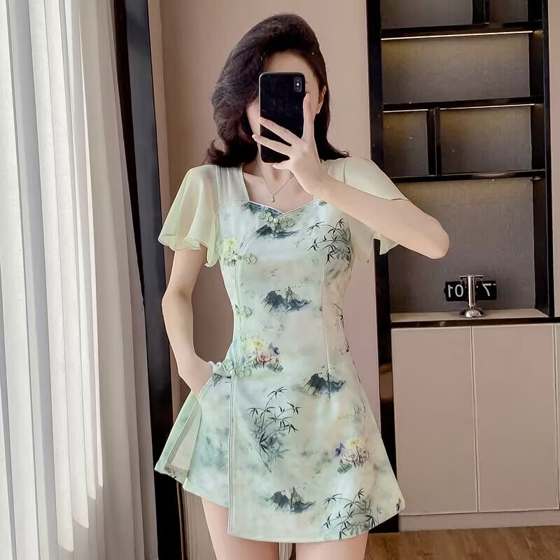 Zomer Chinese Stijl Zoete Cheo - Summer Clothing Women Sale recensie en prijs