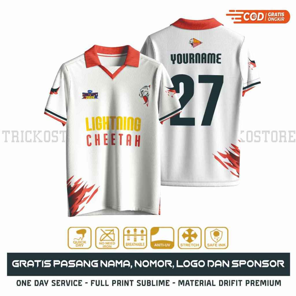 GMMTV LIGHTNING CHEETAH JERSEY - Summer Clothing Name recensie en prijs