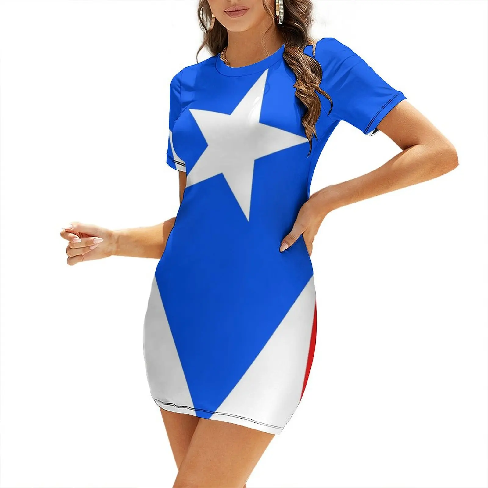 Puerto Rico Vlag Banner Jurk m - Summer Clothing Banner recensie en prijs