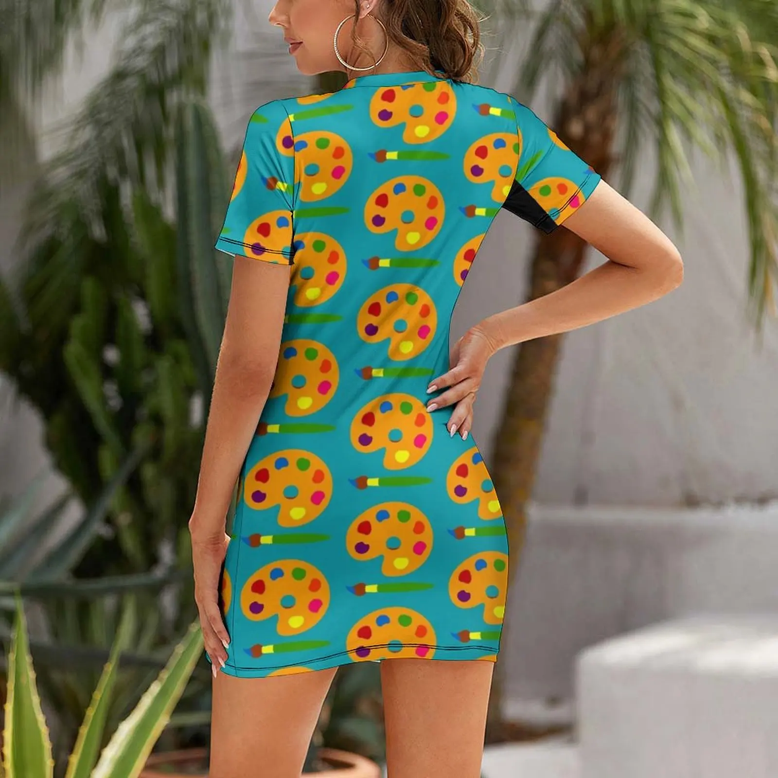 Kleurrijk verfpalette Jurk met - Summer Clothing Palette recensie en prijs